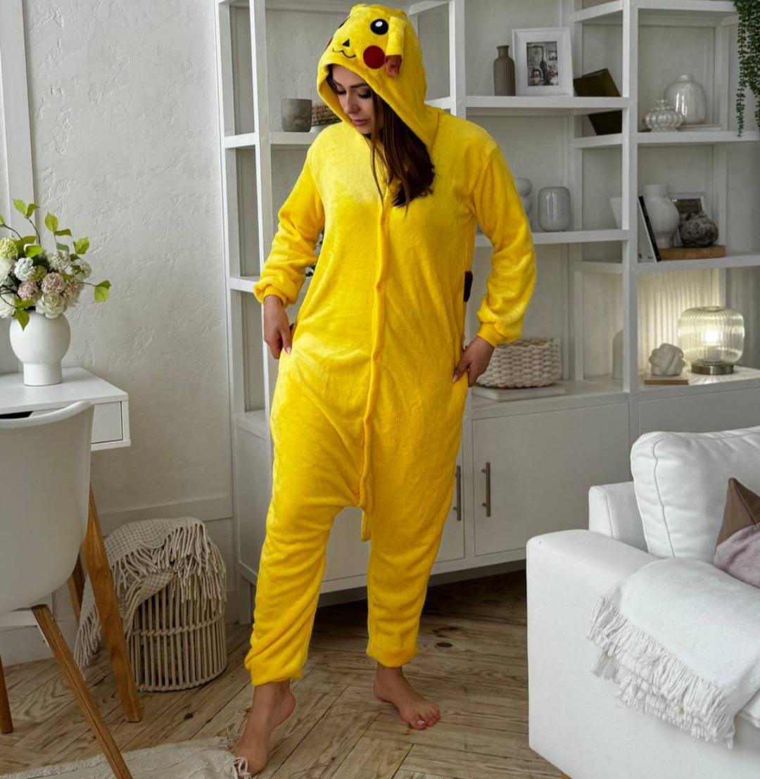 Кигуруми взрослый Пикачу M Желтый