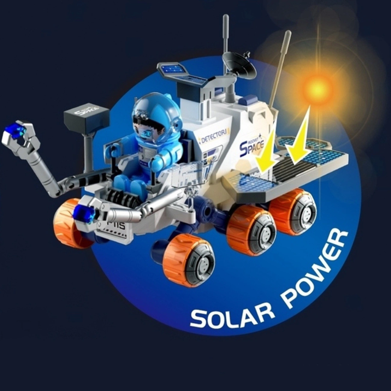 Машинка на солнечных батареях с подвижными элементами/звуками и фигуркой (29235517) - фото 3 Машинка на солнечных батареях с подвижными элементами/звуками и фигуркой (29235517) - фото 3