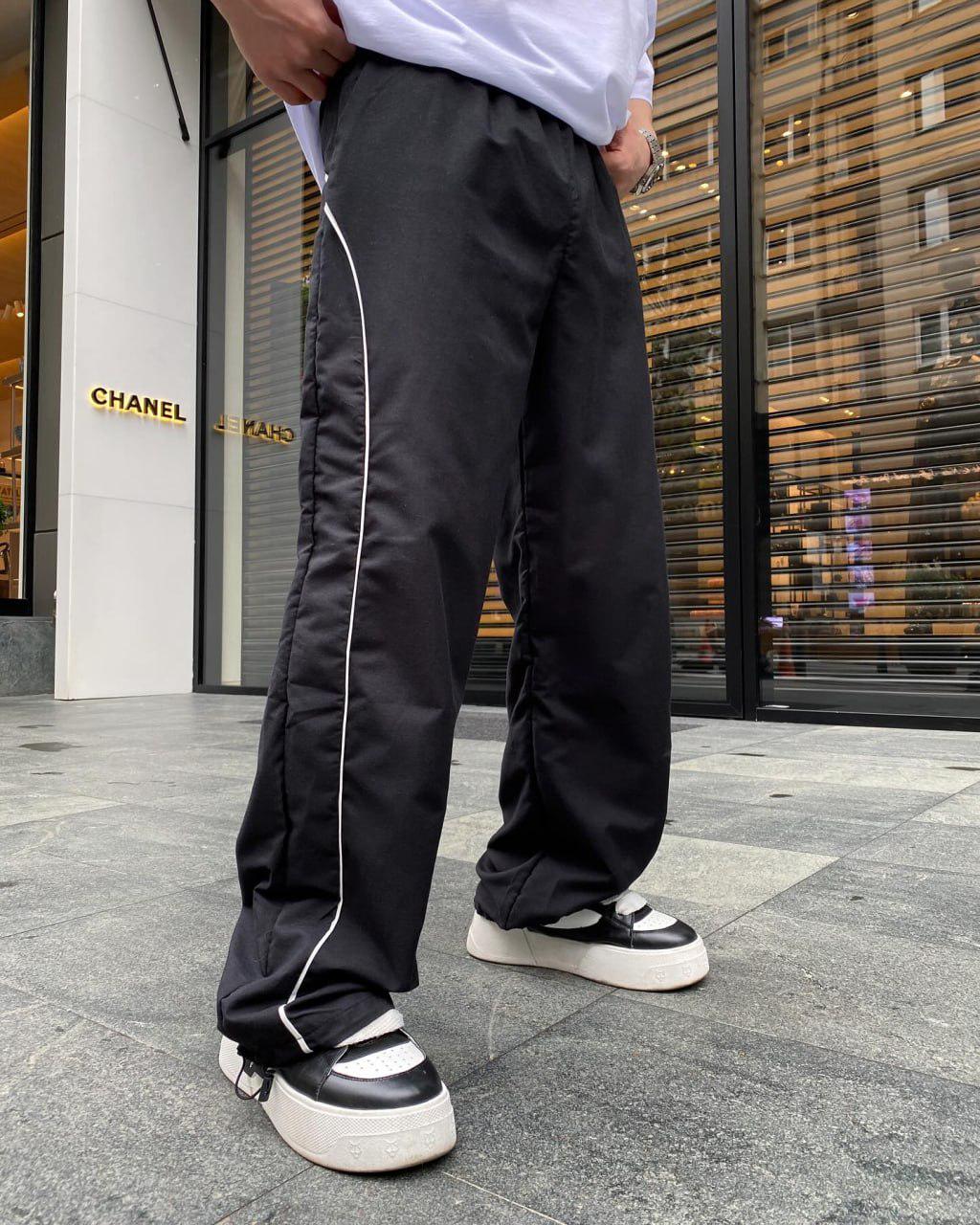 Спортивні штани чоловічі Slide оверсайз M Чорний (26456/1) - фото 4