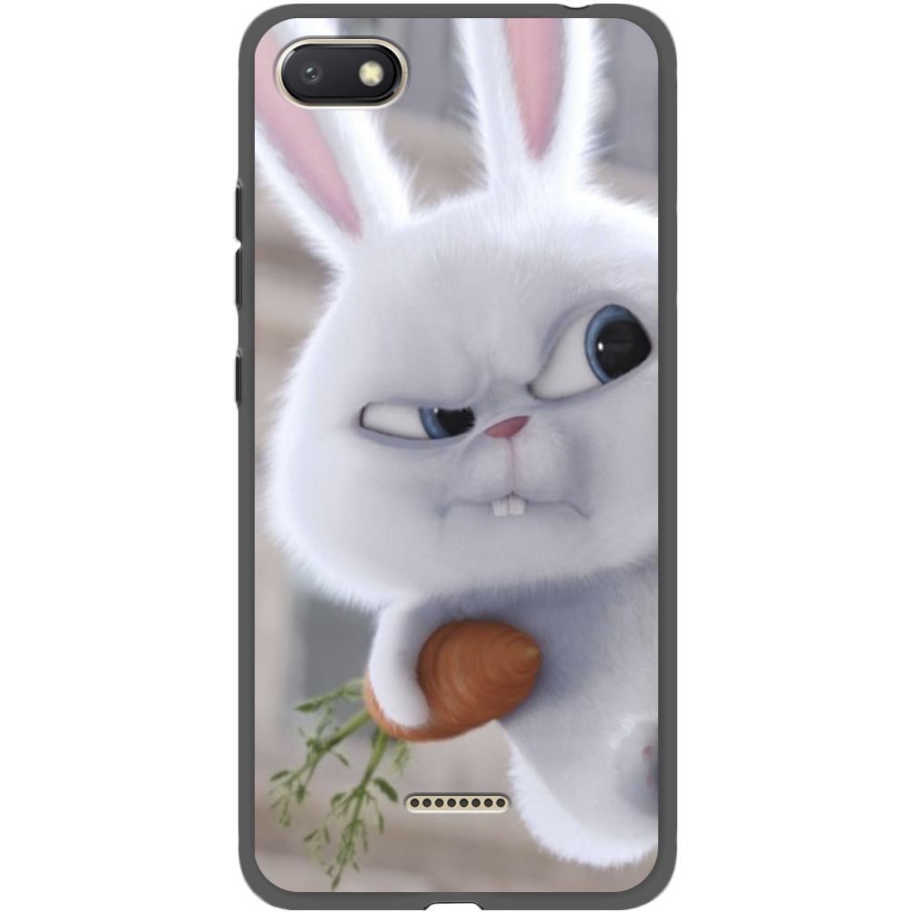 Чехол Boxface Xiaomi Redmi 6A Rabbit Snowball Черный силикон (34811-up1116-35160)