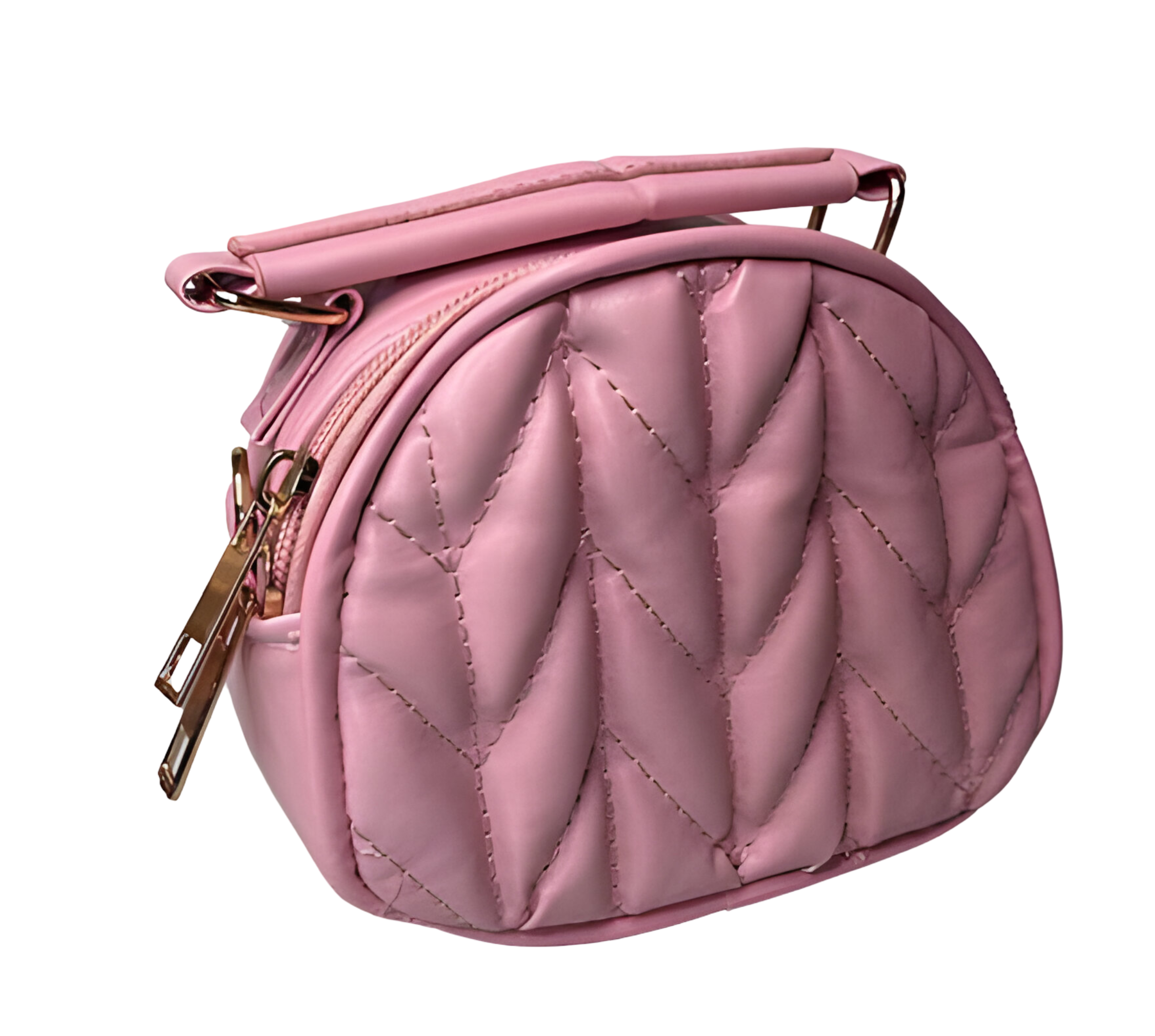 Детская сумка стеганная с ручкой Розовый (24-554) Детская сумка стеганная с ручкой Розовый (24-554)