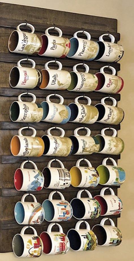 Органайзер для кружек из дерева Спитак 28 Мокко (СДК-280910)