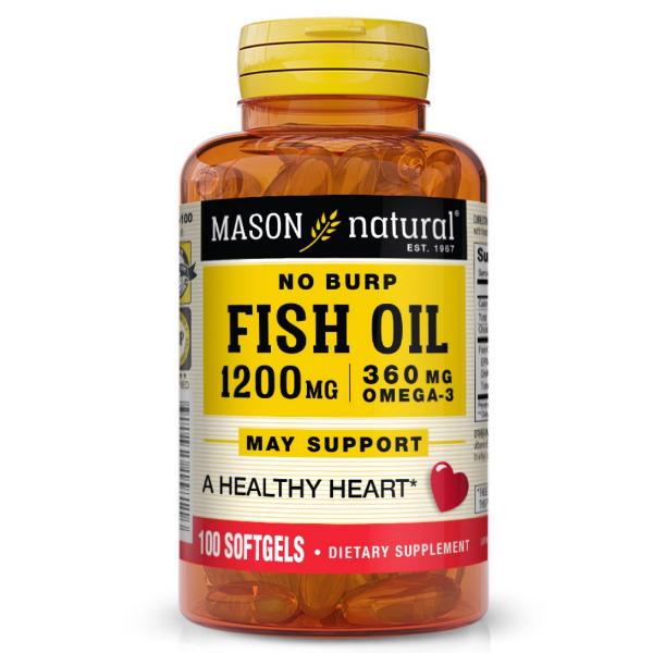 Омега 3 Mason Natural Fish Oil 1200 мг Omega 360 мг 100 капс. (000021428) Омега 3 Mason Natural Fish Oil 1200 мг Omega 360 мг 100 капс. (000021428)