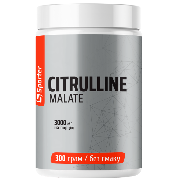 Цитруллин малат Sporter Citrulline Malate Без вкуса 300 г (3185)