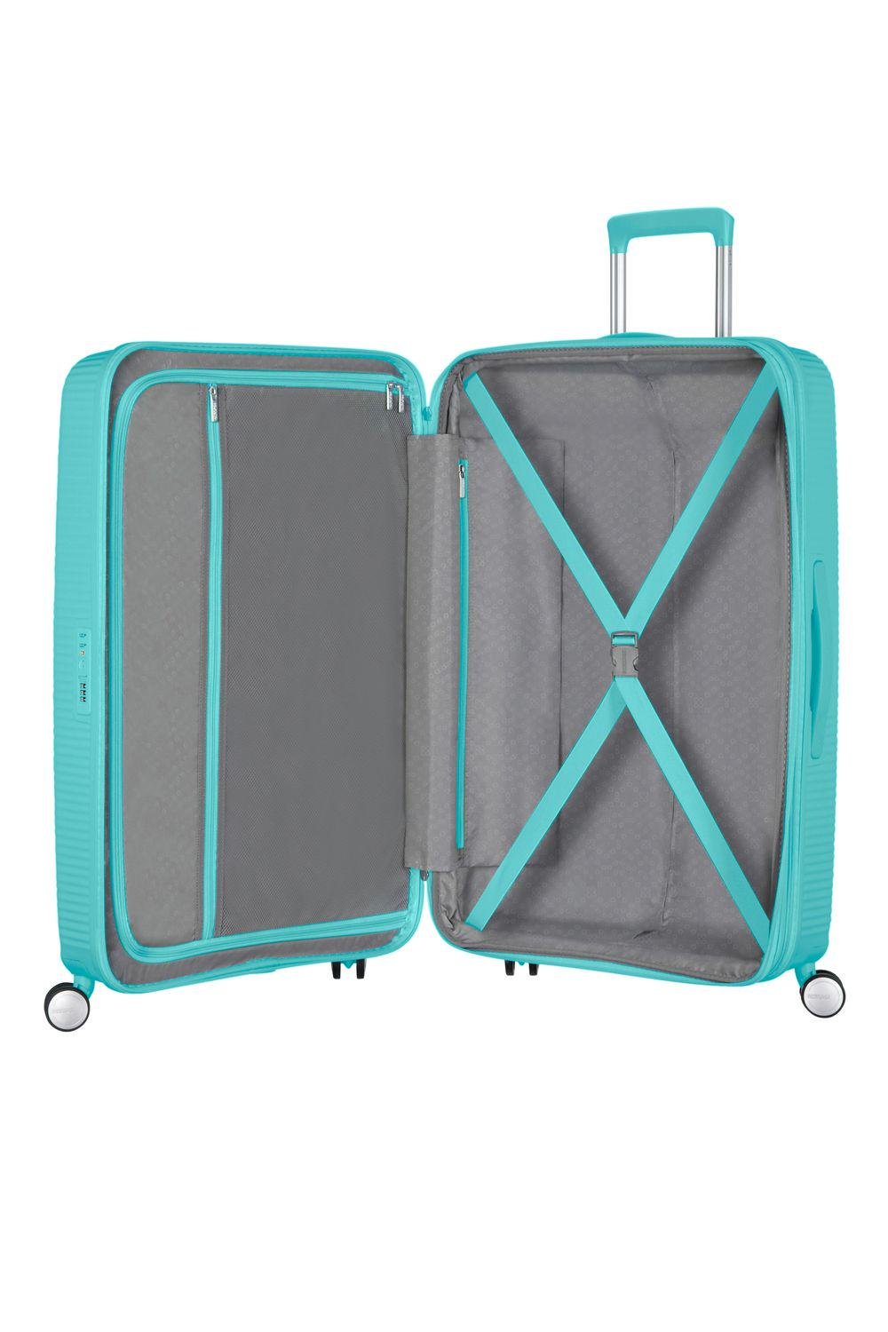 Валіза з розширенням American Tourister Soundbox 67x46,5x29/32 см Бірюзова (32G-21002) - фото 3