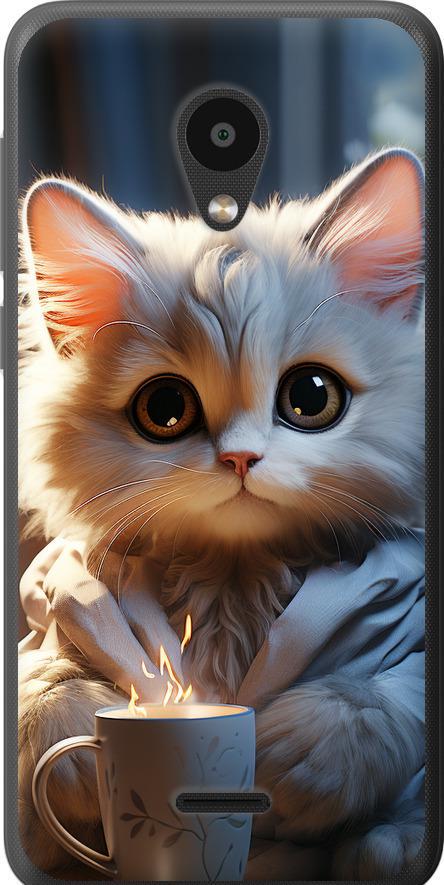 Чехол на Meizu C9 White cat (5646u-1627-42517) Чехол на Meizu C9 White cat (5646u-1627-42517)