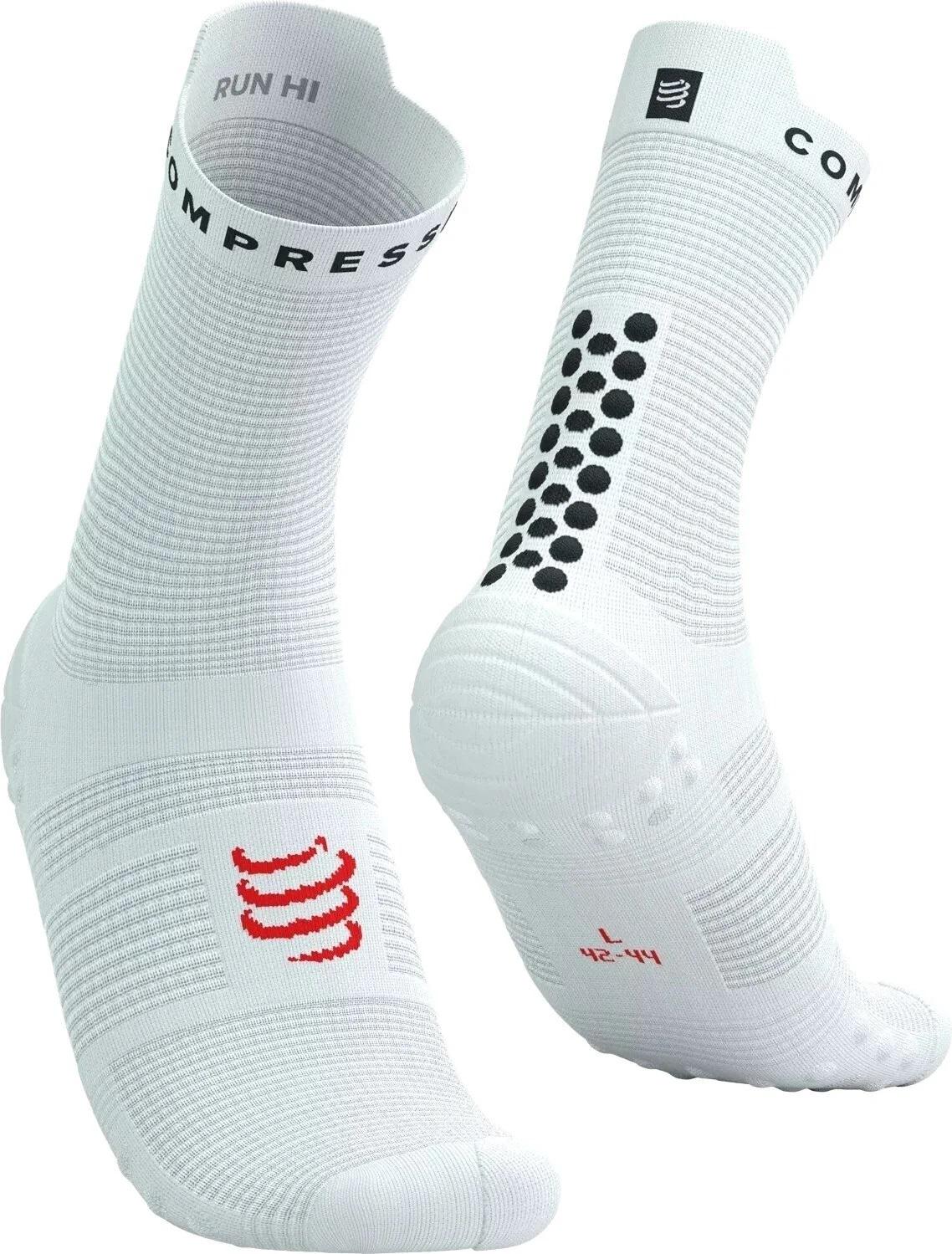 Шкарпетки Compressport Pro Racing Socks V4.0 Run High T2 White/Black