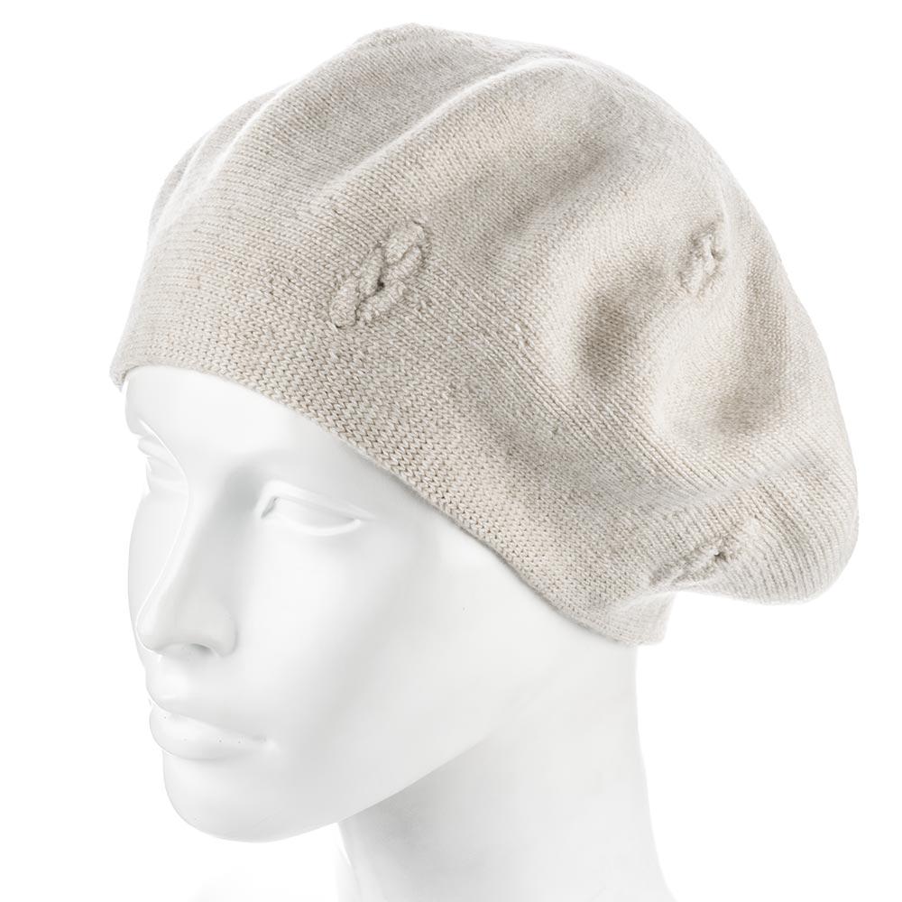 Берет Zolly ZH250 шерстяной мелкой вязки Летте