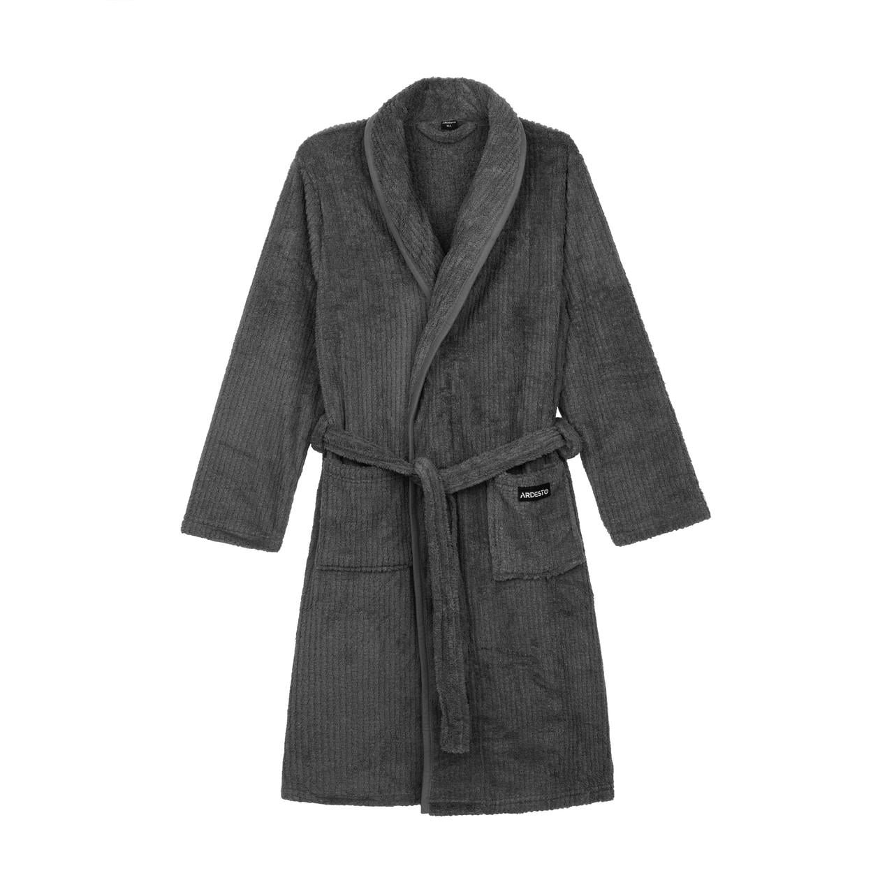 Халат мужской Ardesto Stripe M/L Серый (ART2120MGM) Халат мужской Ardesto Stripe M/L Серый (ART2120MGM)
