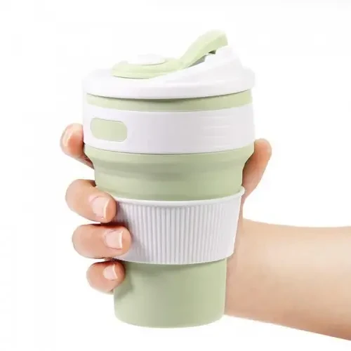 Чашка силиконовая SILICON MAGIC CUP с герметичной крышкой и поилкой Зеленый (7194) - фото 2 Чашка силиконовая SILICON MAGIC CUP с герметичной крышкой и поилкой Зеленый (7194) - фото 2