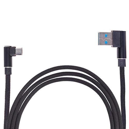 Кабель USB/Micro USB 90° Black