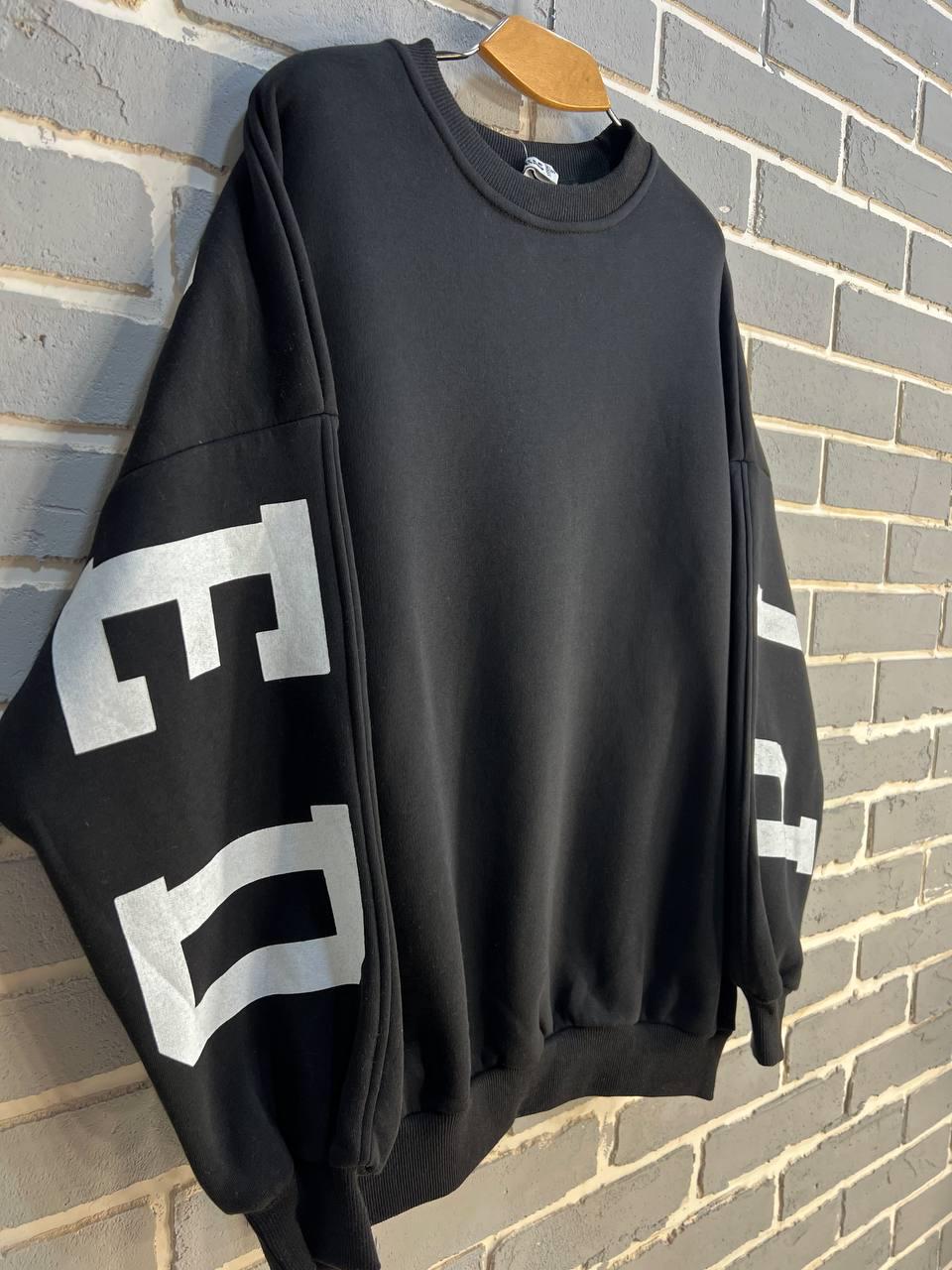 Світшот жіночий DAVRAS 6000 PLEASED подовжений утеплений на флісі OS Чорний (1246) - фото 8 Світшот жіночий DAVRAS 6000 PLEASED подовжений утеплений на флісі OS Чорний (1246) - фото 8