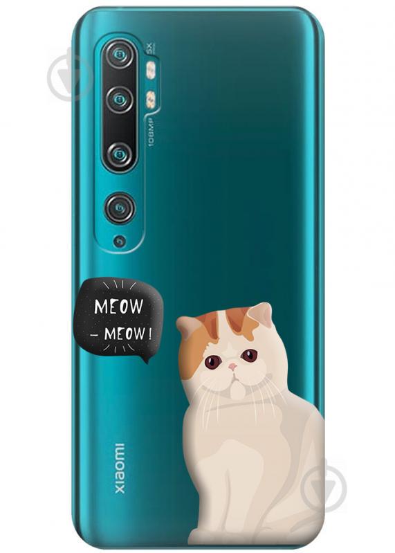 Прозрачный силиконовый чехол iSwag для Xiaomi Mi Note 10 Pro с рисунком - Котенок (H339) Прозрачный силиконовый чехол iSwag для Xiaomi Mi Note 10 Pro с рисунком - Котенок (H339)