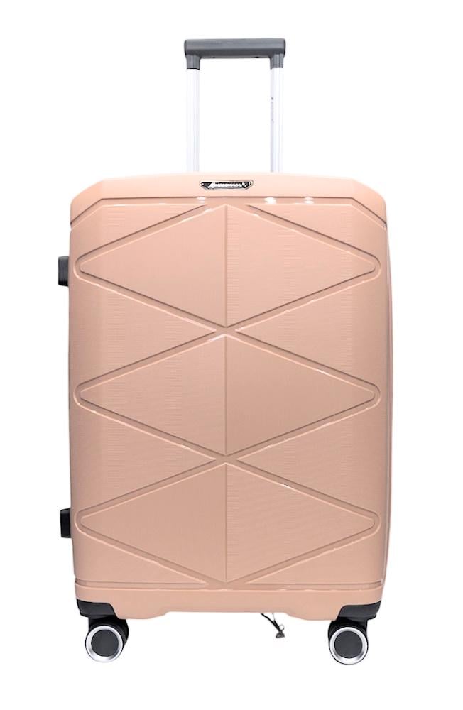 Чемодан средний Madisson Snowball 51304 полипропилен M Розовое золото - фото 8