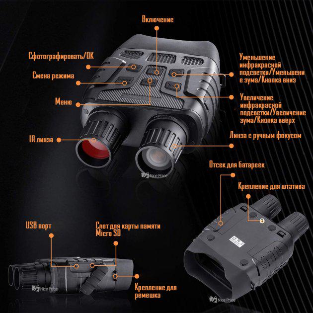 Бінокль нічного бачення Night Vision ISHARE 3180 - фото 6