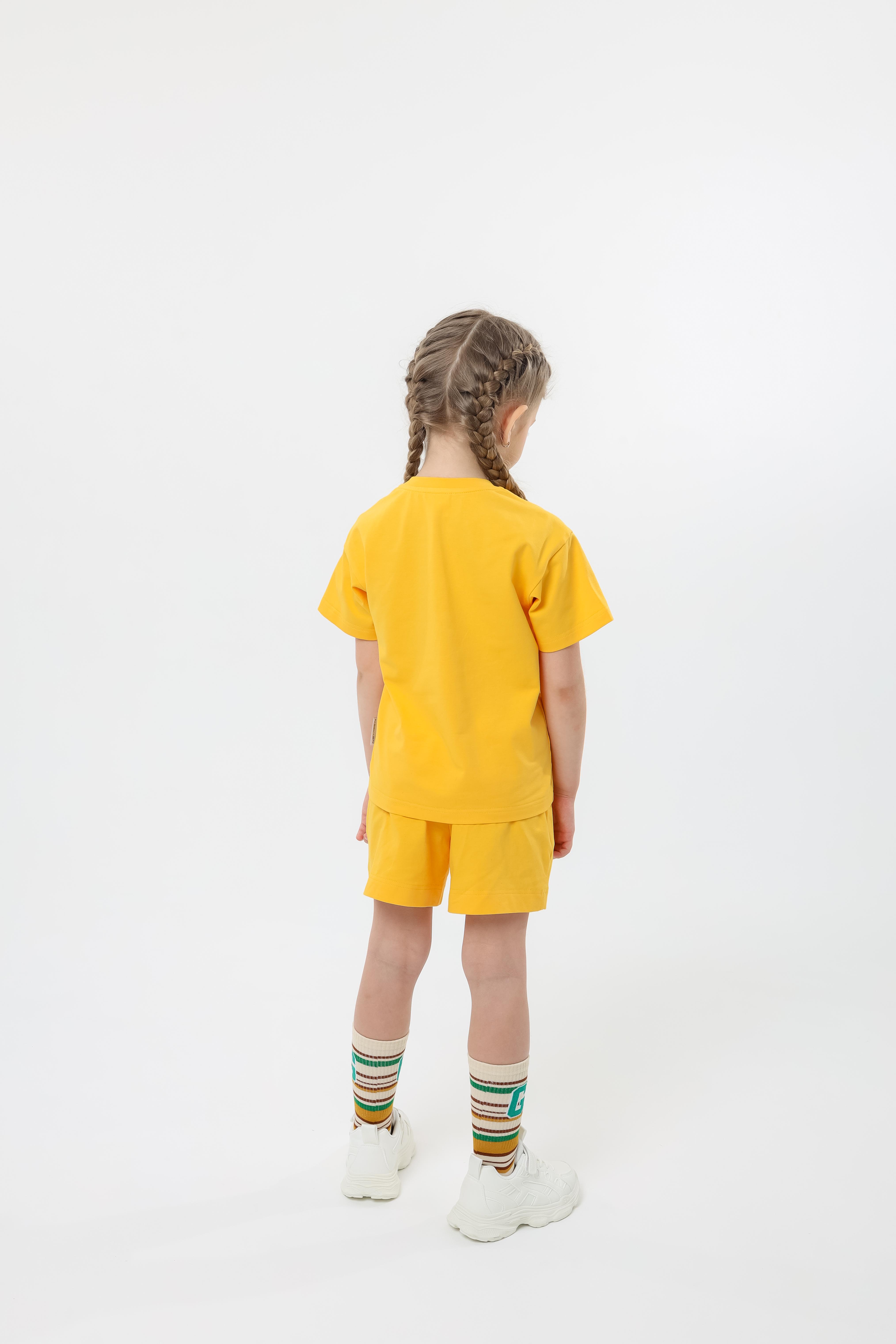 Футболка для дітей NEWGEN базова 104 см Жовтий (26867477)