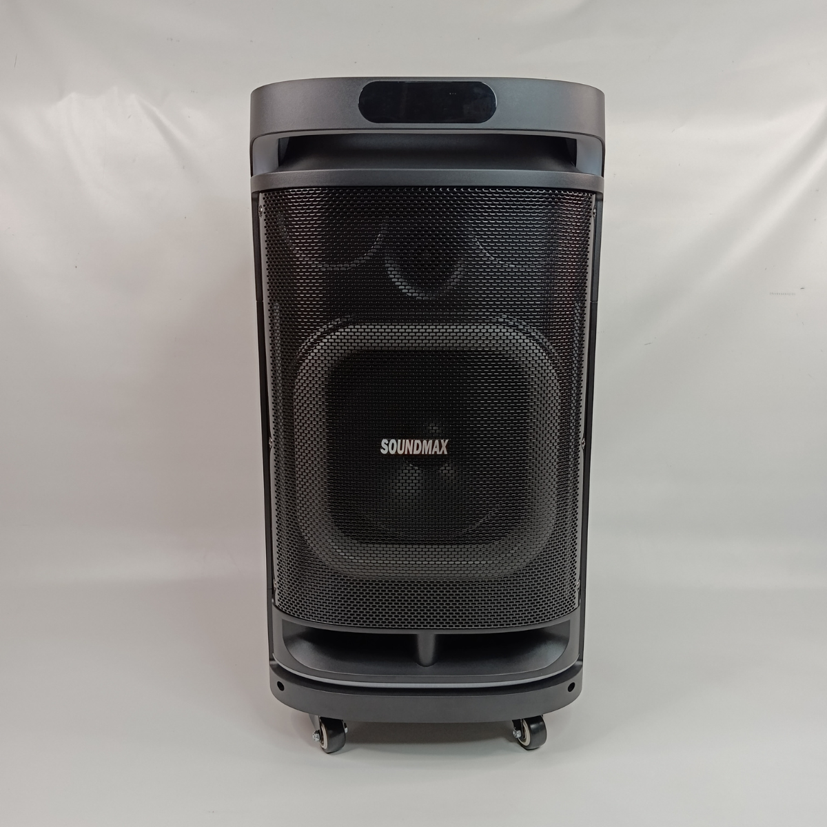 Колонка аккумуляторная 10" Soundmax с микрофонами и на колесах Черный (TMS-10291)