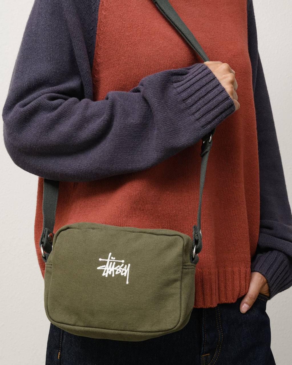 Сумка-месенджер чоловіча через плече Stussy Зелений (stusio)