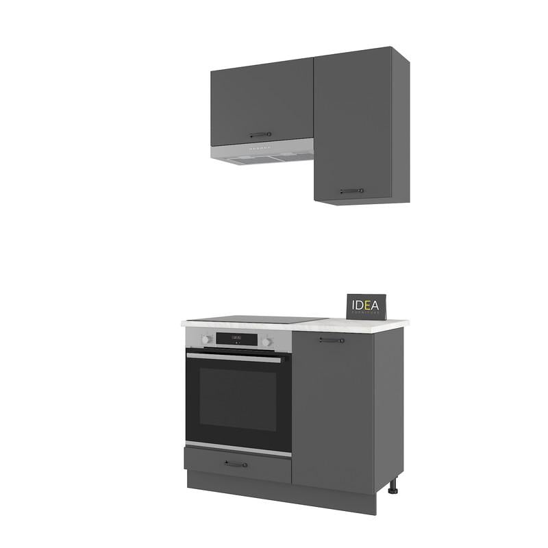 Готовий кухонний комплект Idea Н-22 100 см Антрацит (33543472)