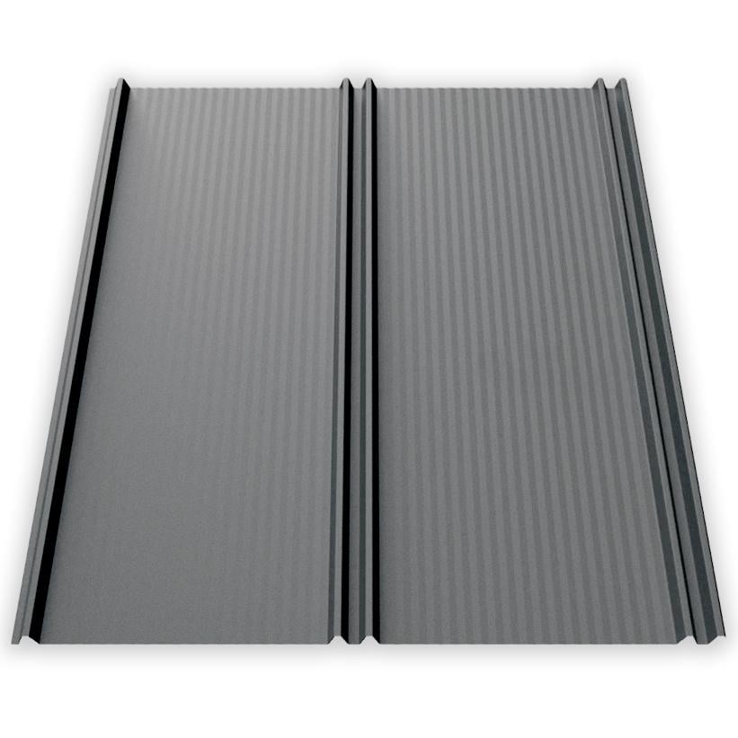 Фальц-настил AKM Zn 100 г/м2 0,43 мм 1120х2000 мм Ral 7024 Графит матовый (30302775)