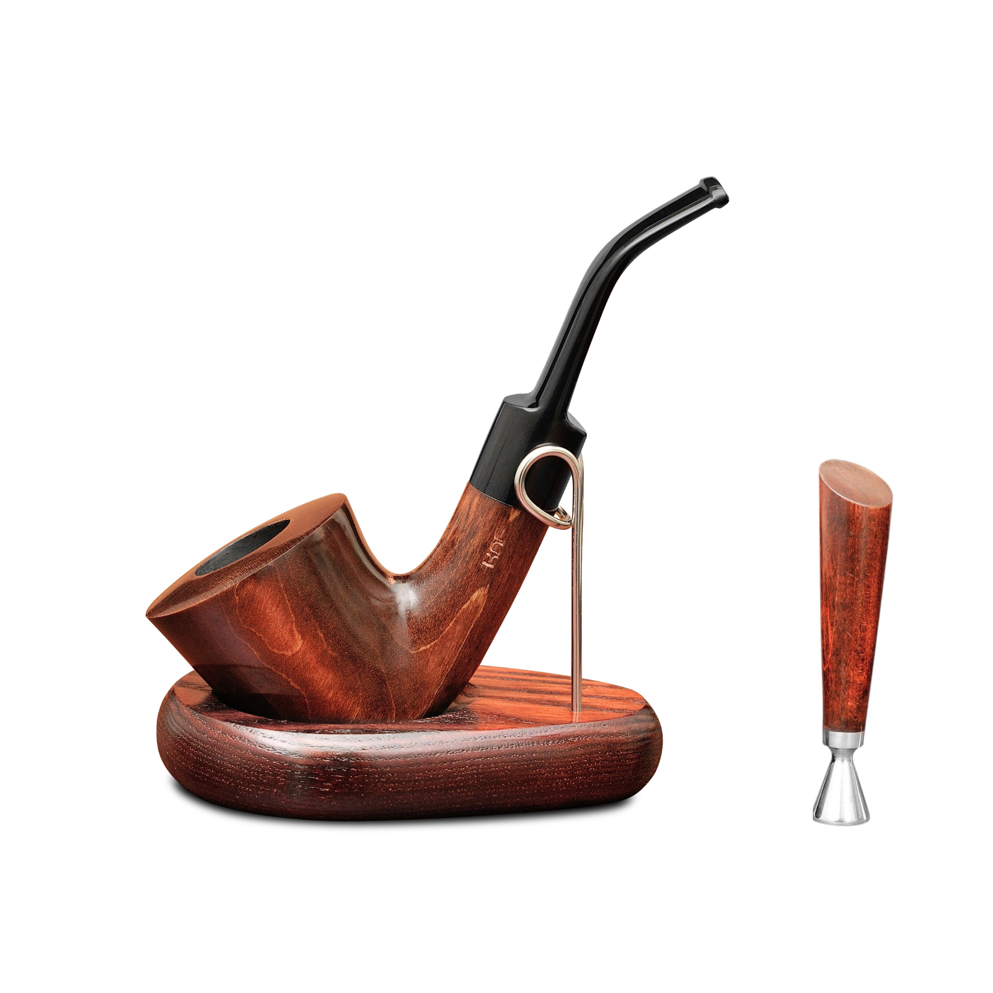 Курильна трубка KAFpipe Bent Dublin №203 Груша з підставкою/тампером