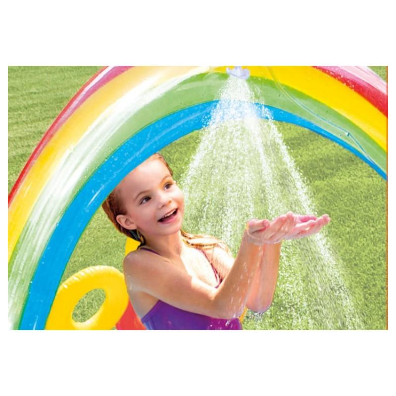 Надувной игровой центр Intex с горкой Радуга (GH5898) - фото 4