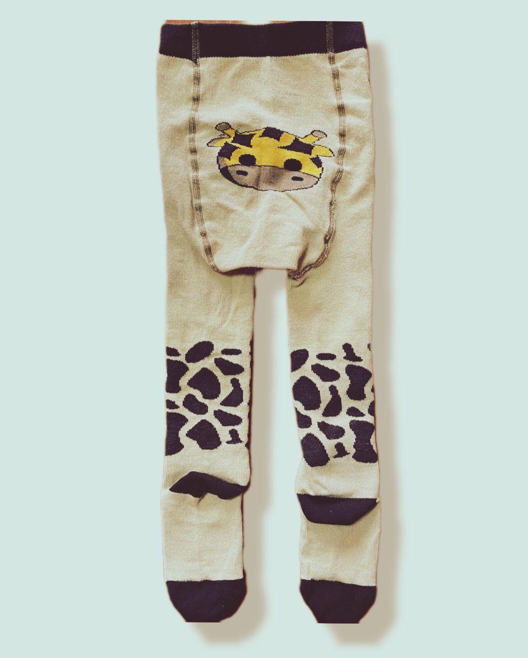 Колготки демісезонні дитячі TwinSocks Жираф 74 см -80 Бежевий (310)