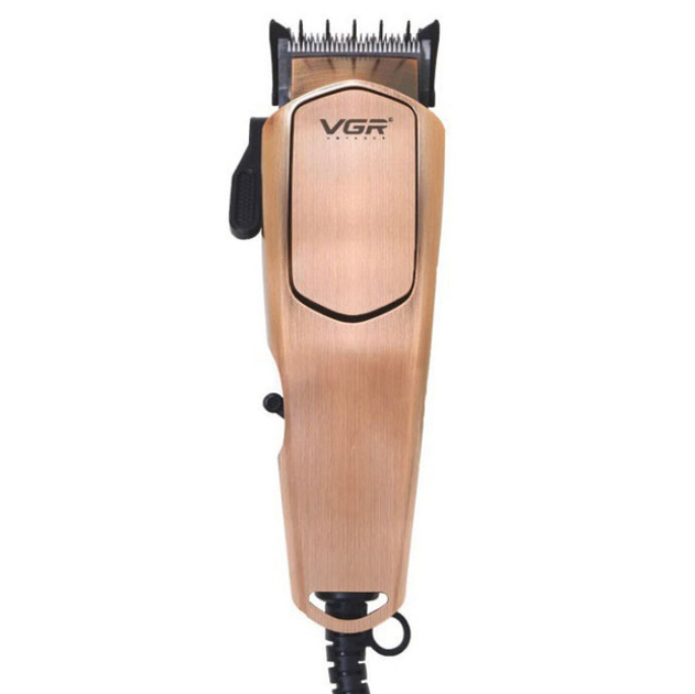 Машинка для стрижки VGR V-131 дротова Коричневий (GR-04370)