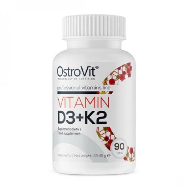 Витамины D3K2 Ostrovit Vitamin D3K2 90 tabl - фото 1