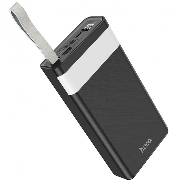 Батарея портативна Powerbank з настільною лампою Hoco Li-Pol ємність 30000 mAh Чорний