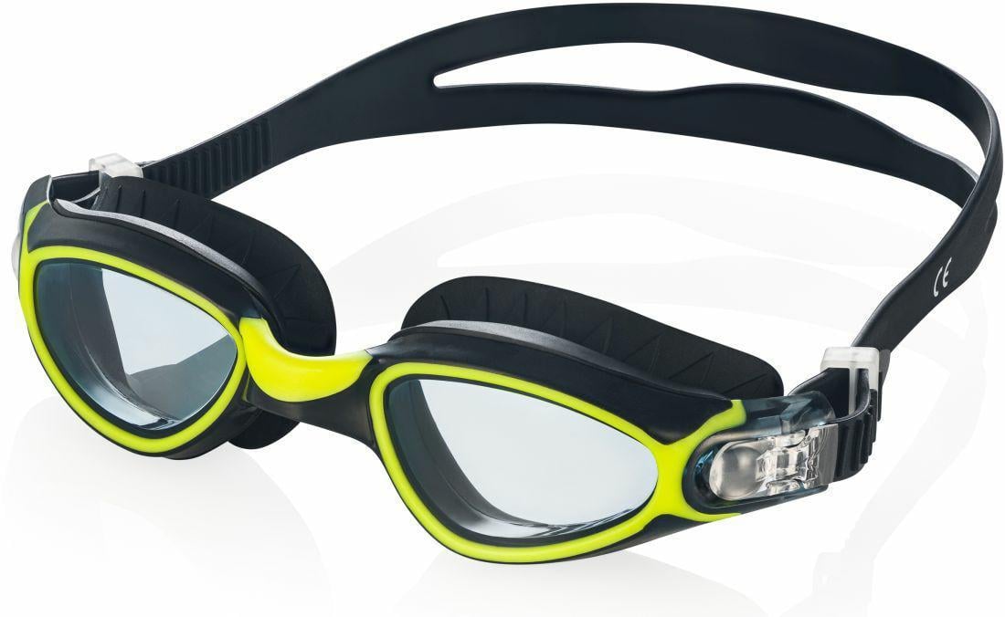Очки для плавания Aqua Speed CALYPSO 6369 OSFM унисекс Черный/Желтый (23818444)