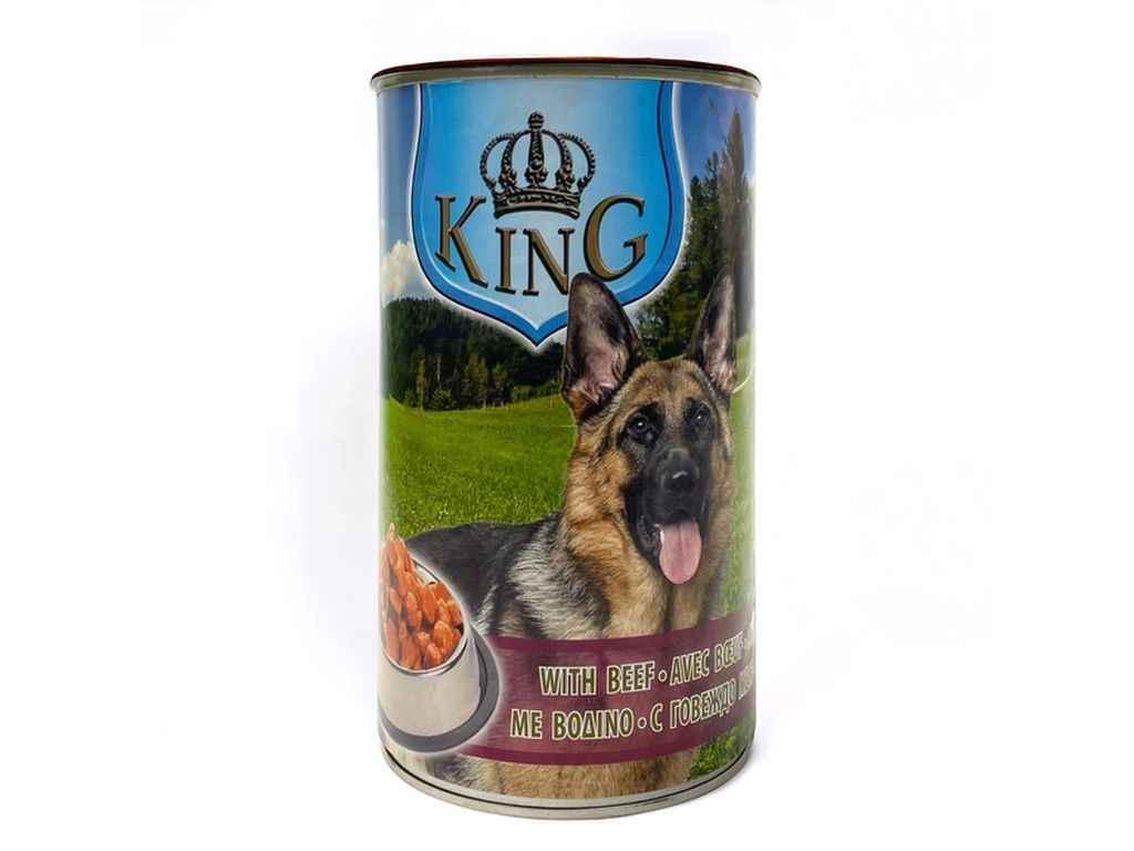 Корм для собак консервированный KING DOG говядина 1,24 кг (1085410)