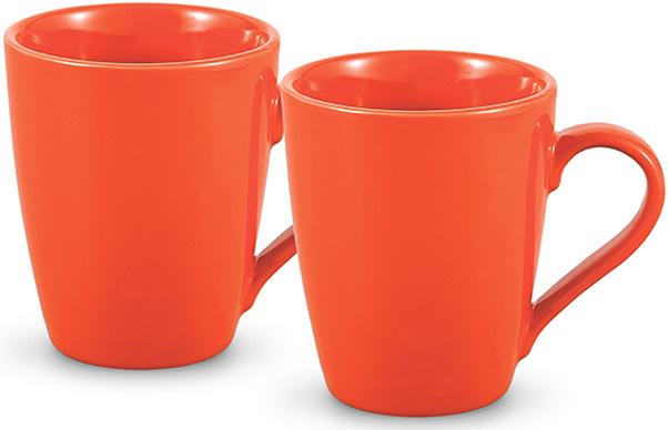 Набір керамічні кружок Fissman Sunshine 300 мл 2 шт. Помаранчевий Набір керамічні кружок Fissman Sunshine 300 мл 2 шт. Помаранчевий