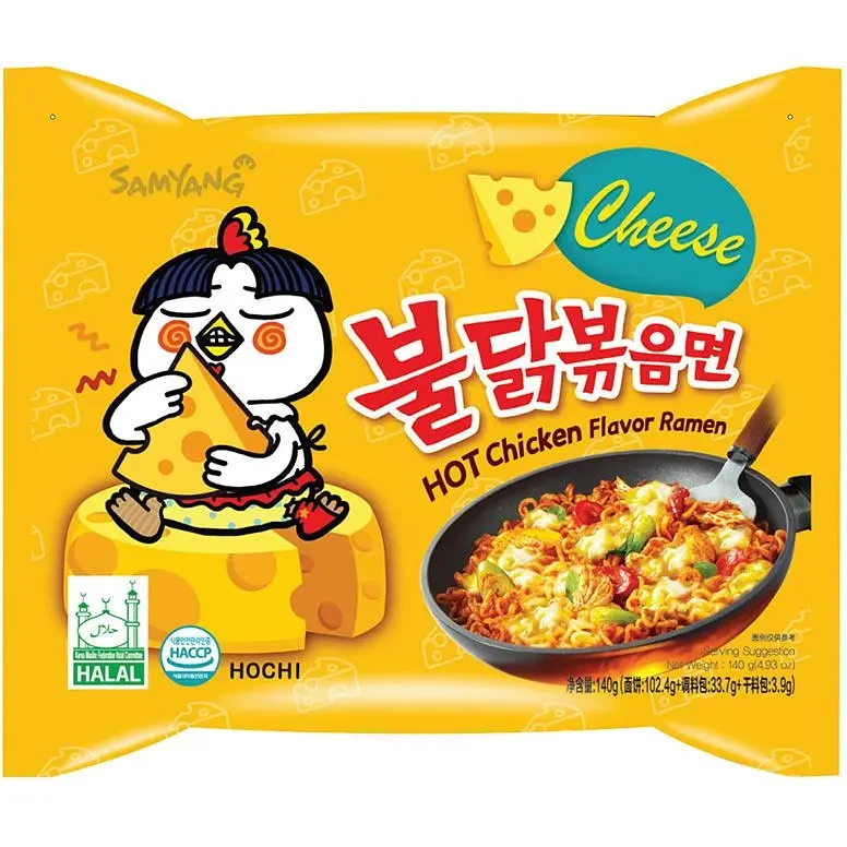 Локшина Buldak Samyang Cheese Hot з куркою та сиром 140 г