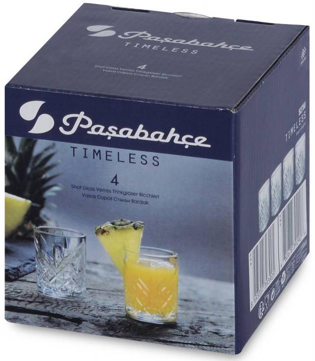 Набор стеклянных стопок Pasabahce Timeless 4 шт. 60 мл - фото 7 Набор стеклянных стопок Pasabahce Timeless 4 шт. 60 мл - фото 7