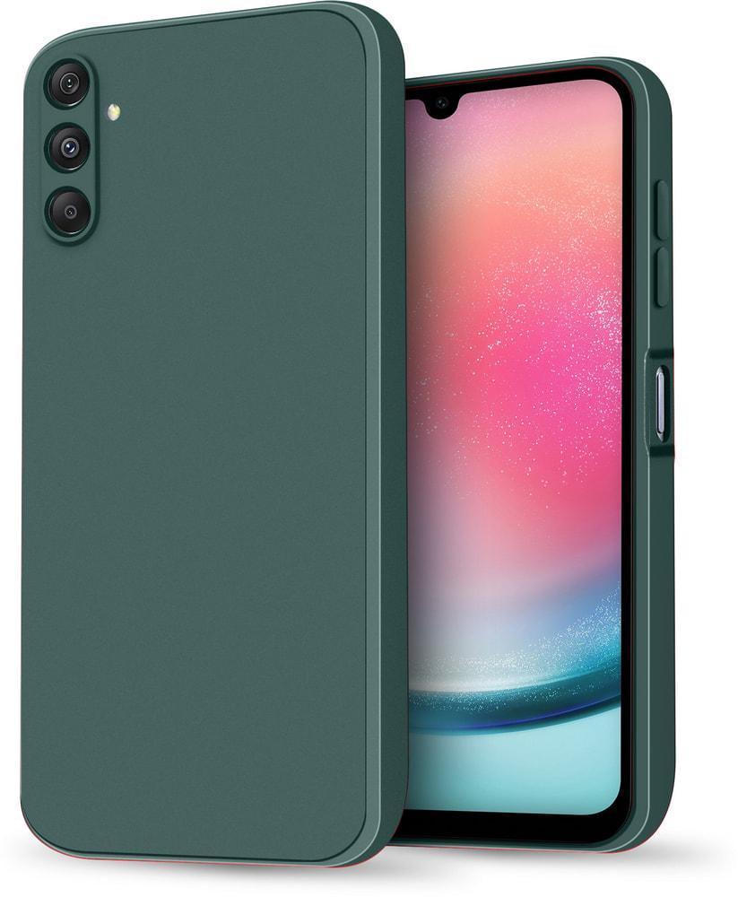 Силіконовий чохол HardCorner Samsung Galaxy A24 A245 (з мікрофіброю) Green (34798-08)