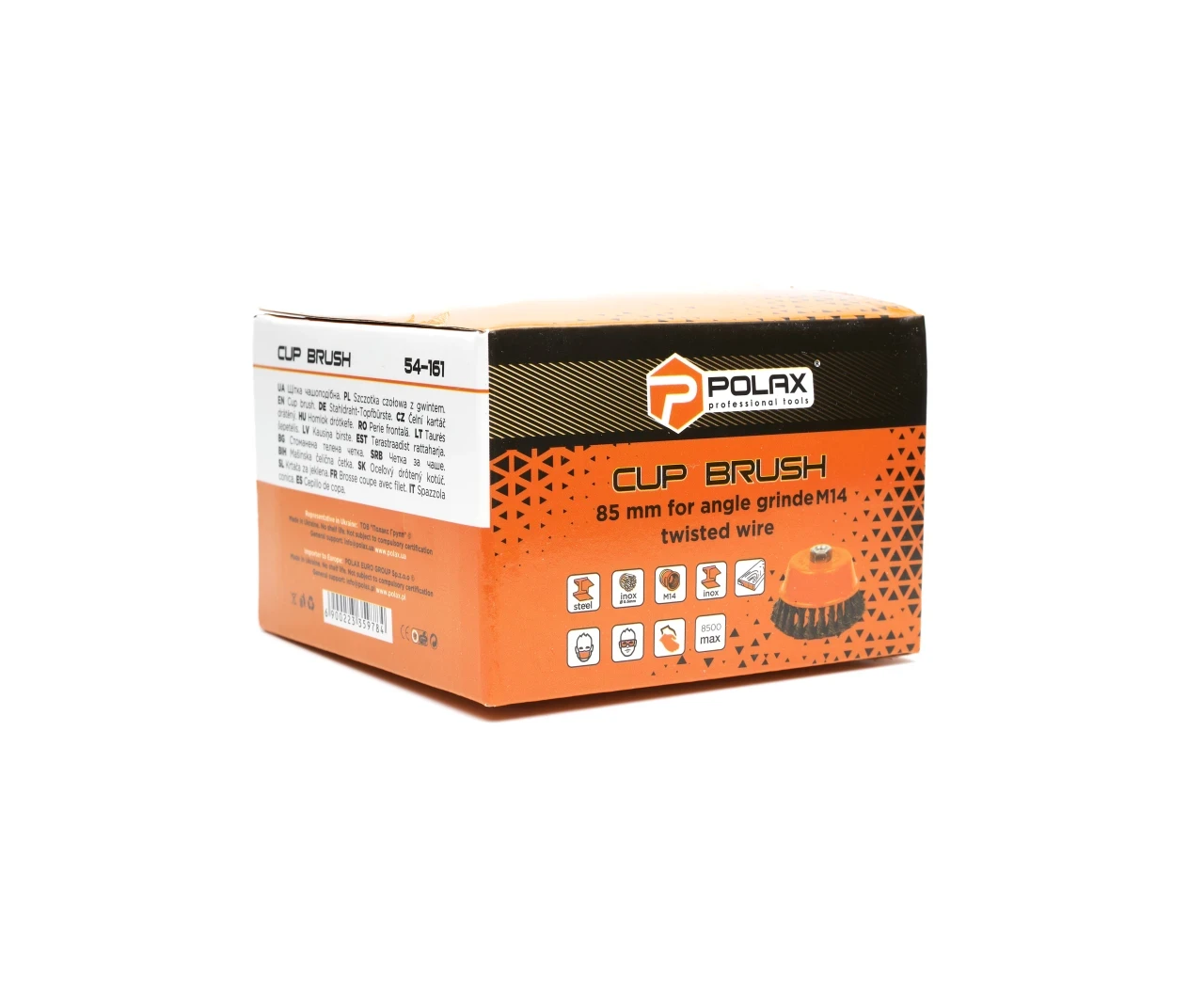 Щетка чашеобразная для УШМ М14 плетеная 85 мм (27734135) - фото 2 Щетка чашеобразная для УШМ М14 плетеная 85 мм (27734135) - фото 2