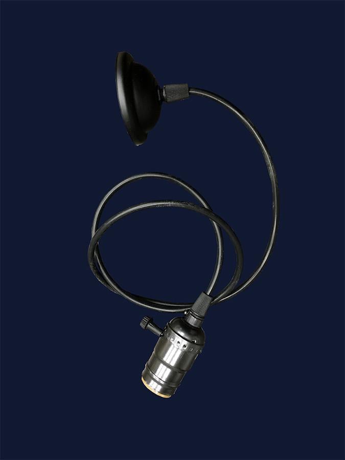 Підвісний світильник Levistella AMP34001-1 лофт з вимикачем на патроні Чорний (1887928298) - фото 2