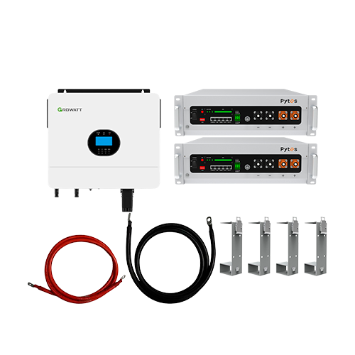 Комплект автономного енергозабезпечення Growatt SPF 6000 ES Plus 6kW та Pytes V5 10,24kWh White (31330876)