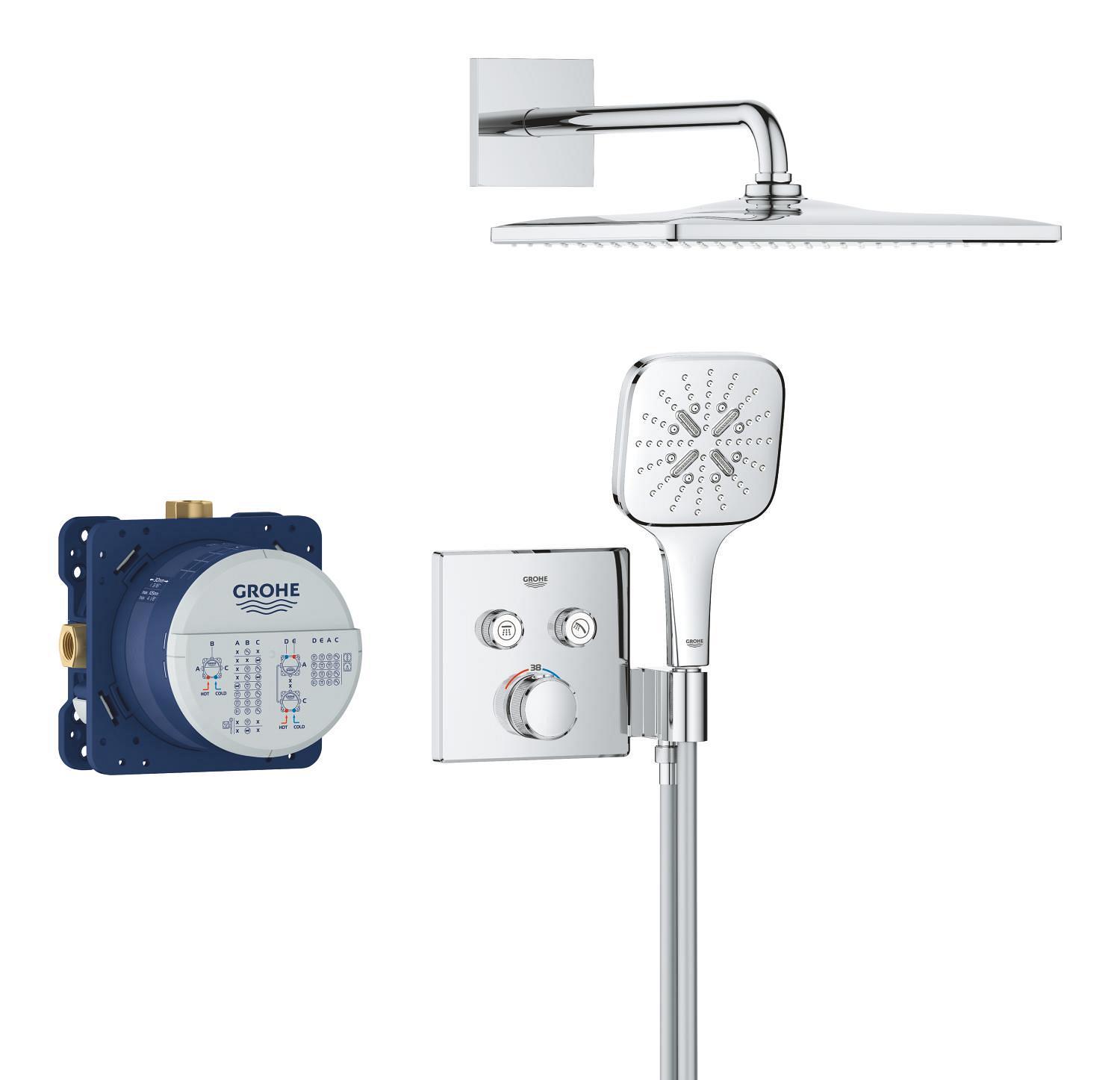 Душова система Grohe Grohtherm SmartControl прихованого монтажу з термостатом (34865000) - фото 4