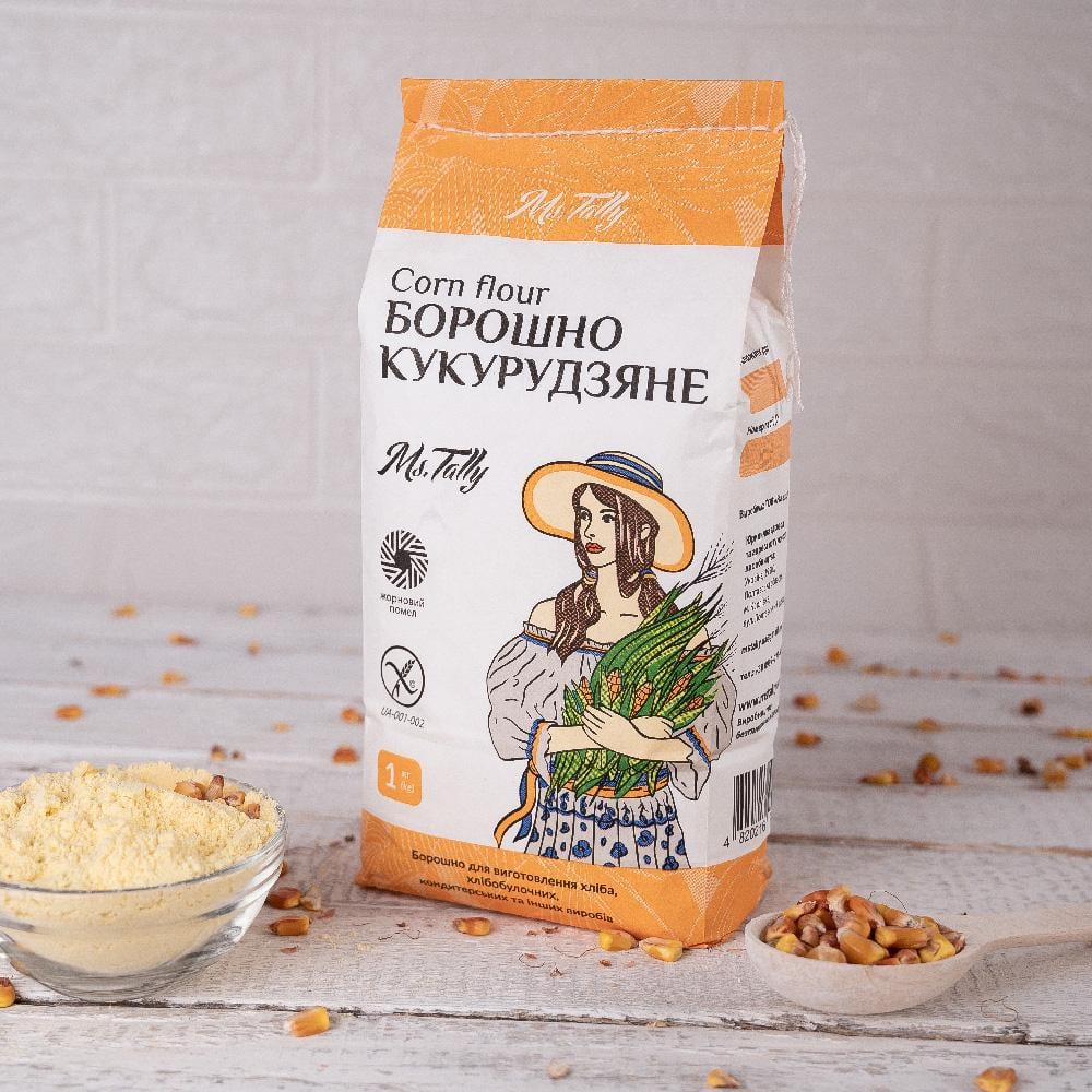 Борошно кукурудзяне Ms.Tally 1 кг (4820216950052) - фото 5 Борошно кукурудзяне Ms.Tally 1 кг (4820216950052) - фото 5