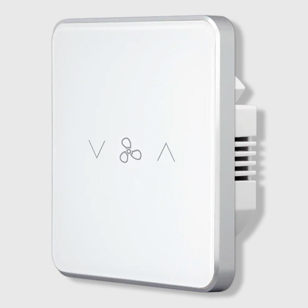 Регулятор скорости вентилятора Tuya Zigbee сенсорный Белый (WH00803)
