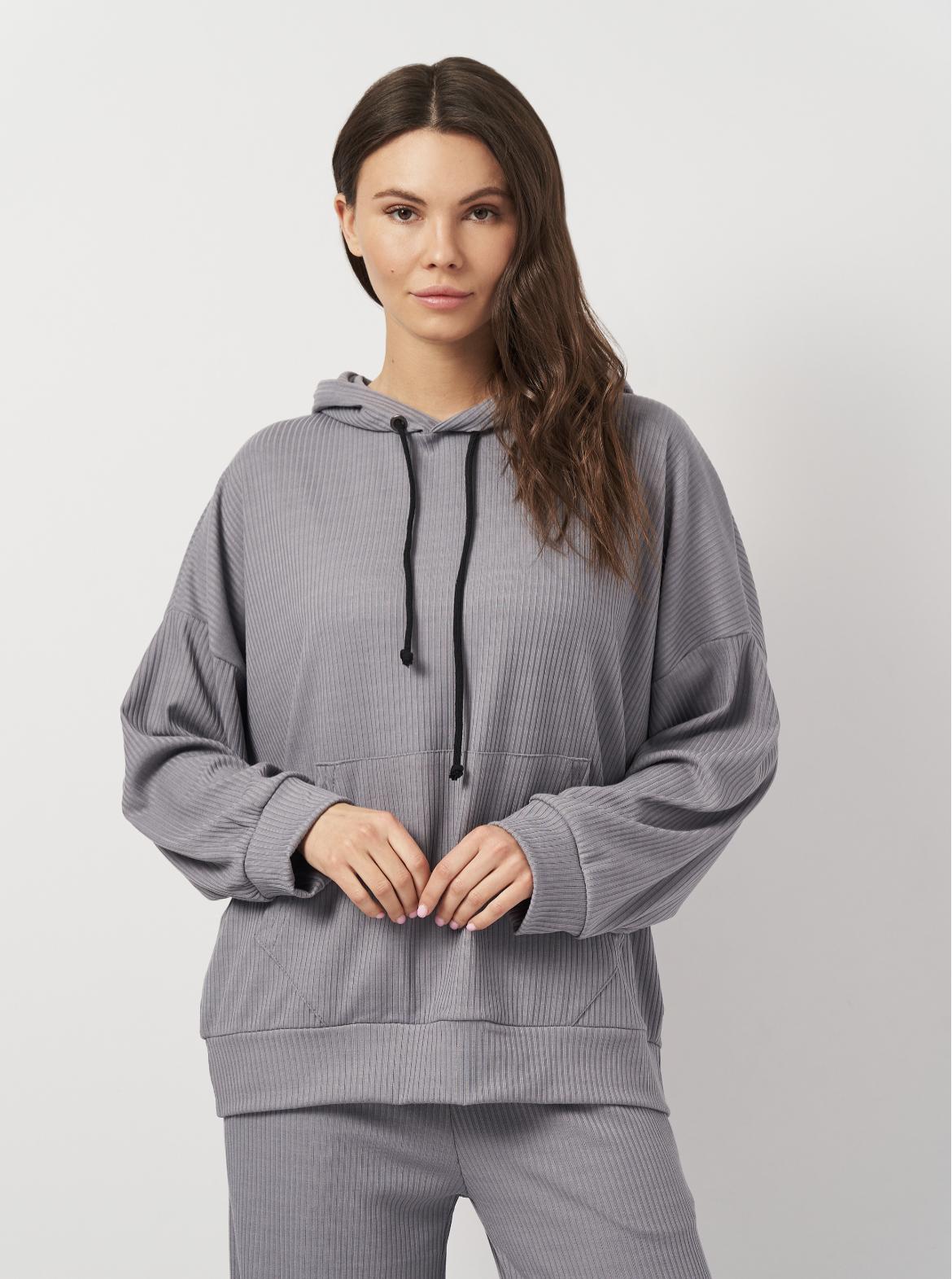 Костюм в рубчик женский Лали р. 48 Серый (2285640791) - фото 4 Костюм в рубчик женский Лали р. 48 Серый (2285640791) - фото 4