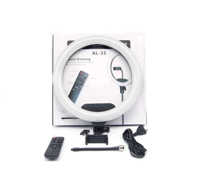 Кольцевая лампа на штативе с пультом 33 см (1282321528) - фото 5 Кольцевая лампа на штативе с пультом 33 см (1282321528) - фото 5