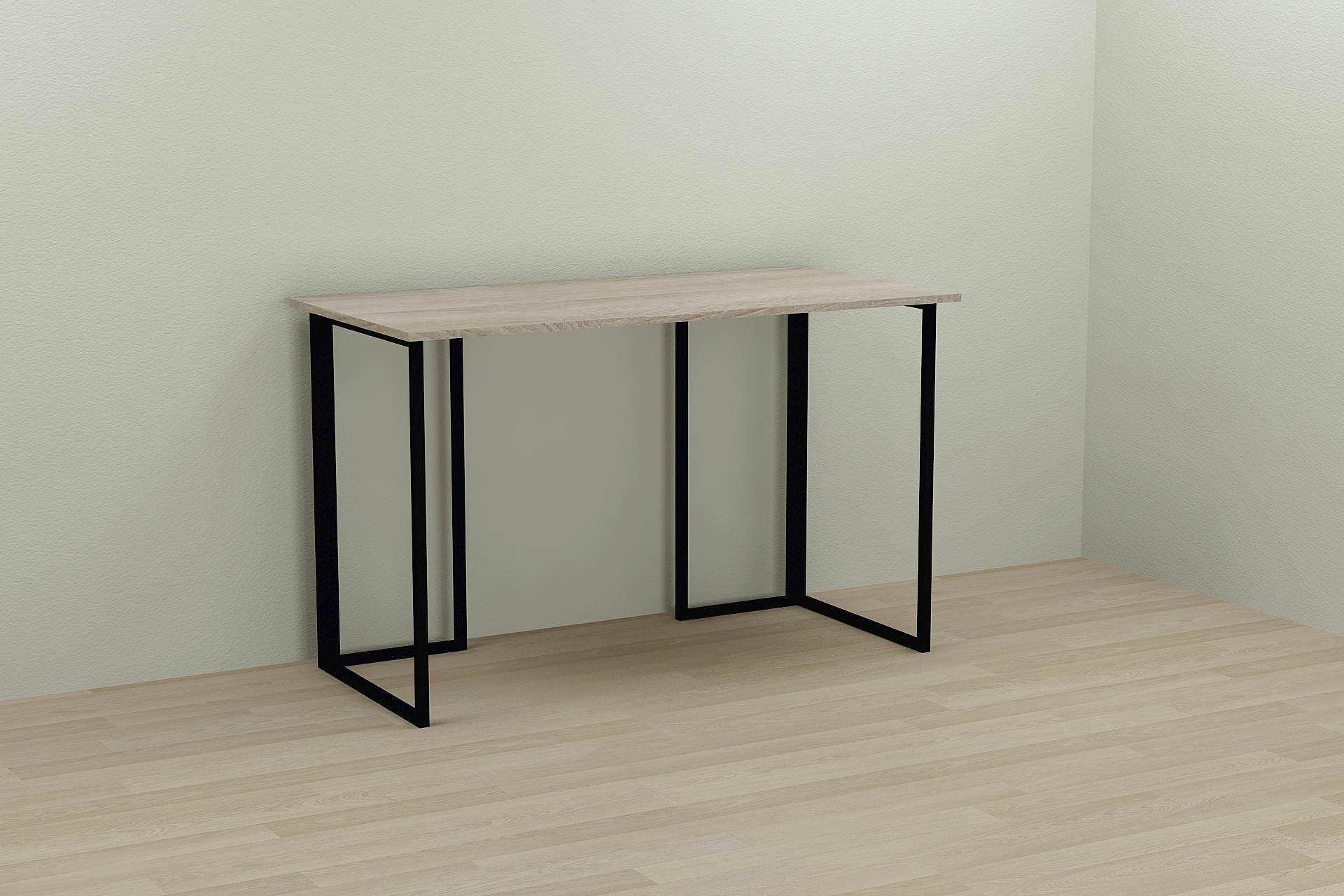 Компьютерный стол Ferrum-decor Ханна ДСП 16 мм 75x140x70 см Черный/Дуб Сонома (FRD-103522) - фото 1