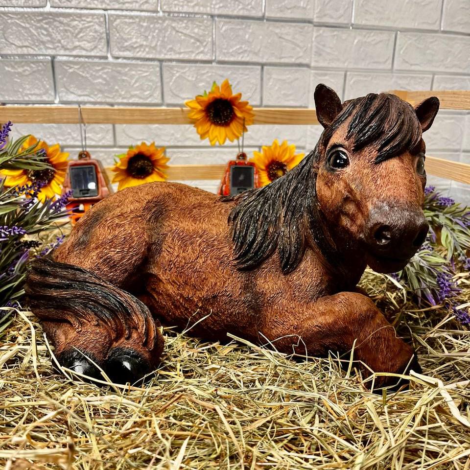 Садова фігура Конячка 41x28x25 см Коричневий (29614597) - фото 5 Садова фігура Конячка 41x28x25 см Коричневий (29614597) - фото 5