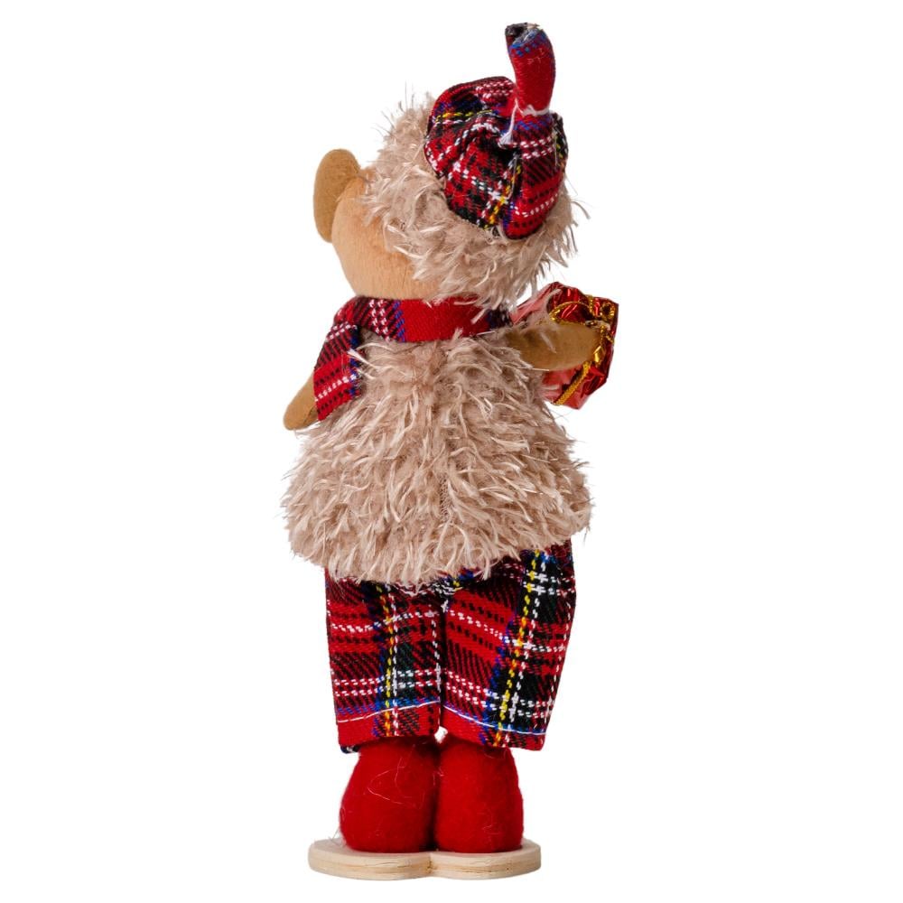 Фигурка Праздничный мишка 19 см - фото 2 Фигурка Праздничный мишка 19 см - фото 2