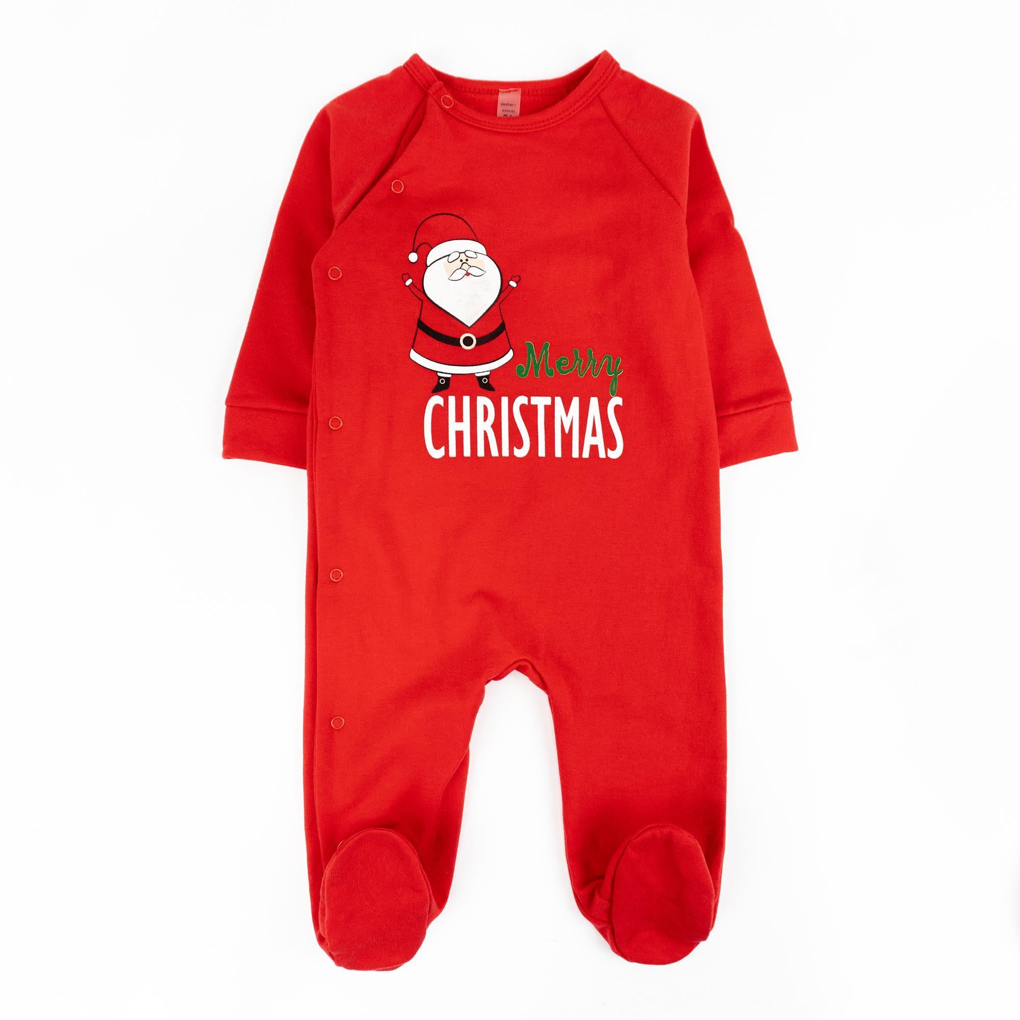 Человечек для новорожденных Dexter's Santa d354-61-1 с новогодним принтом 74 см (701571352)