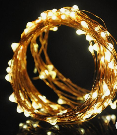 Гірлянда Роса дріт 200 led 20 м теплий на батарейках (1581) - фото 2