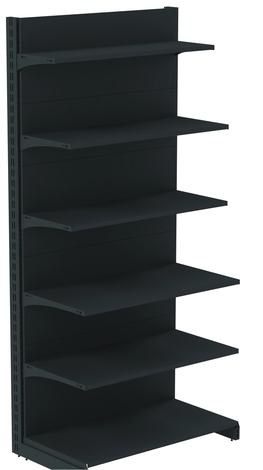 Стеллаж пристенный металлический 2235х1000х500 мм на 6 полок Антрацитово-серый (16-1000-30) Стеллаж пристенный металлический 2235х1000х500 мм на 6 полок Антрацитово-серый (16-1000-30)